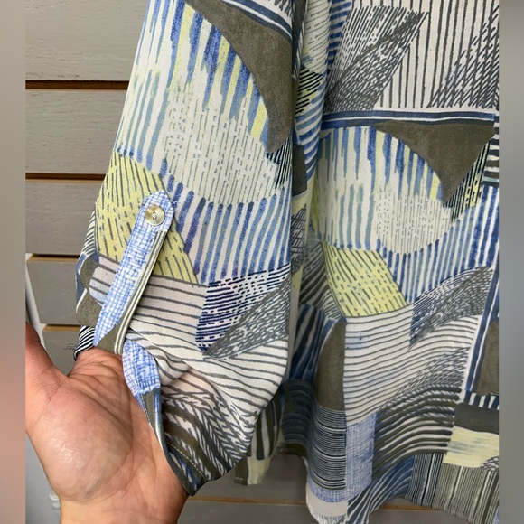 Chico's Multicolor Abstract Blouse - Picture 5 of 7